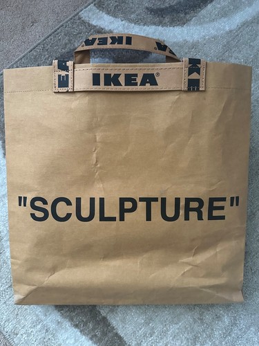 Borsa scultura ikea bianco - scultura,