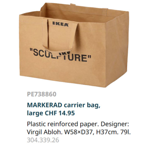 Virgil abloh ikea borsa - abloh, x